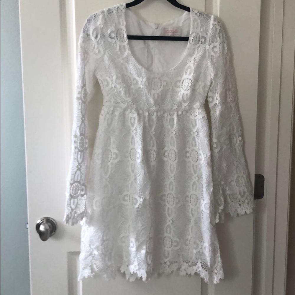Stone cold fox Billi dress white lace, size 1